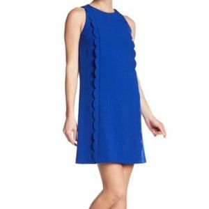 Tahari ASL Scalloped Sleeveless Sheath dress